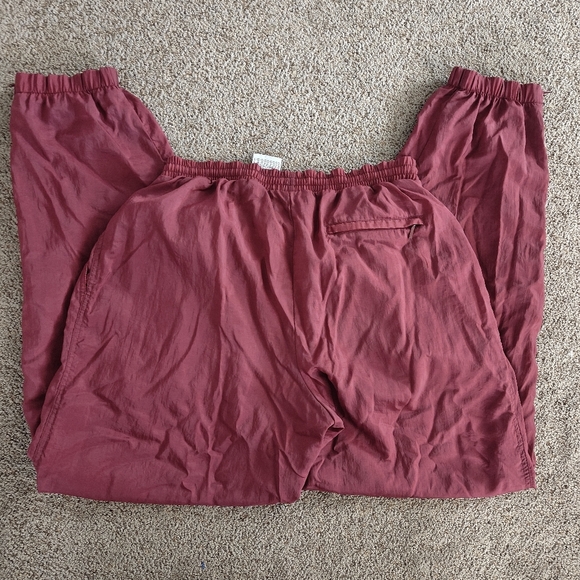 Nike VTG 90s Lined Nylon Joggers Ankle Zip Pocket Jogger Pants Mens L‎ 31” - Picture 7 of 13